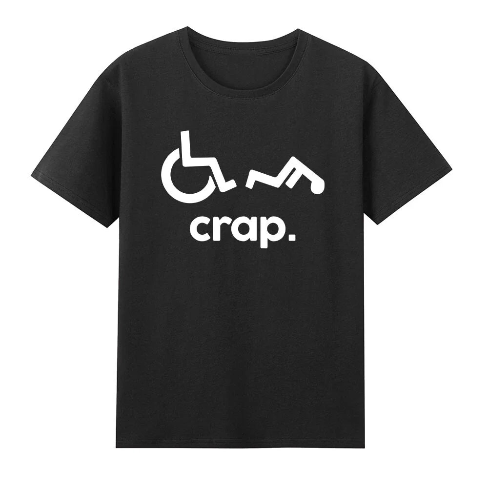Crap Handicap Wheelchair Disabled Offensive Unisex , , , Long Sleeve Tee