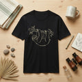 Sloth Line Art Minimalist Graphic Cute Animal Tee Men Women Unisex Black Unisex , , , Long Sleeve Tee