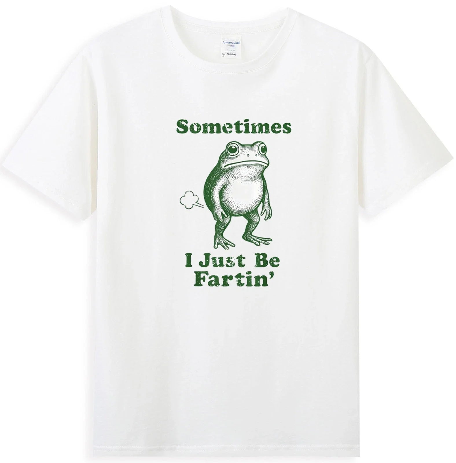 Sometimes I Just Be Fartin' Funny Frog Cartoon Graphic Unisex , , , Long Sleeve Tee