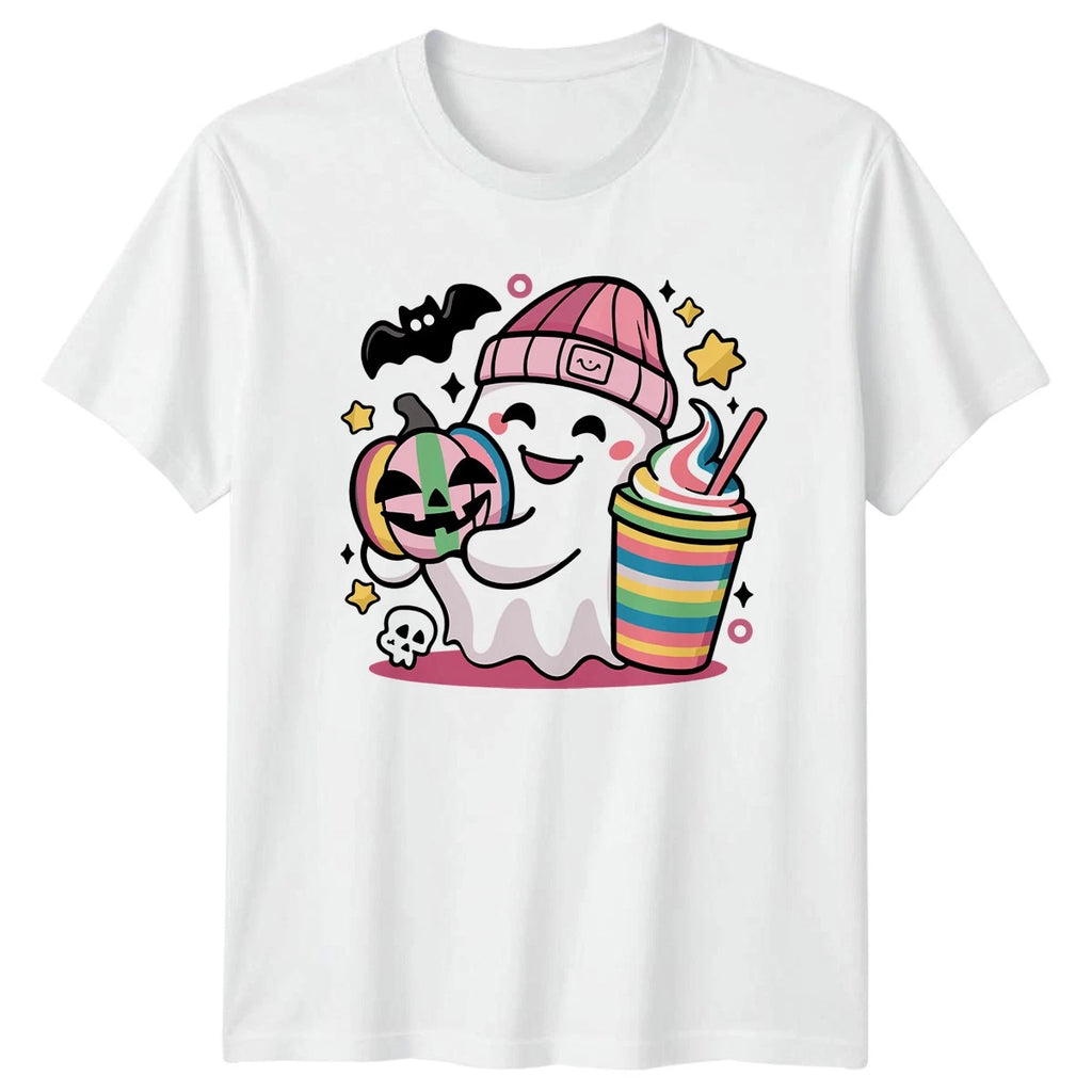 Kawaii Ghost Unisex T-Shirt Cute Spooky Halloween Gift For Him And Her