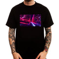 Retro Car Digital Night City Vaporwave Aesthetics Men's Cotton Top Tee Unisex , , , Long Sleeve Tee