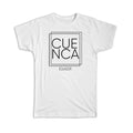 Gift : CUENCA Ecuador Square Modern Minimalist Font Unisex , , , Long Sleeve Tee