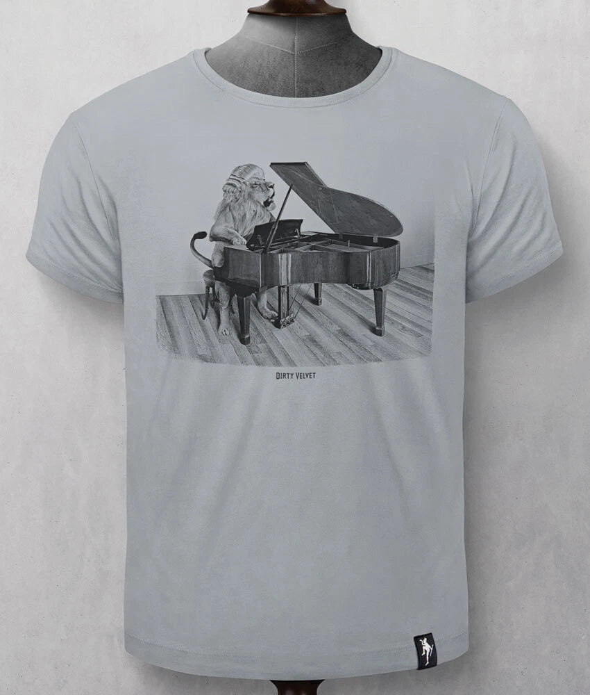 Dirty Velvet - 100% Organic Cotton 'Concerto Cat' Tshirt (Small & Medium)