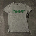 Irish Beer T-Shirt Gray Small S