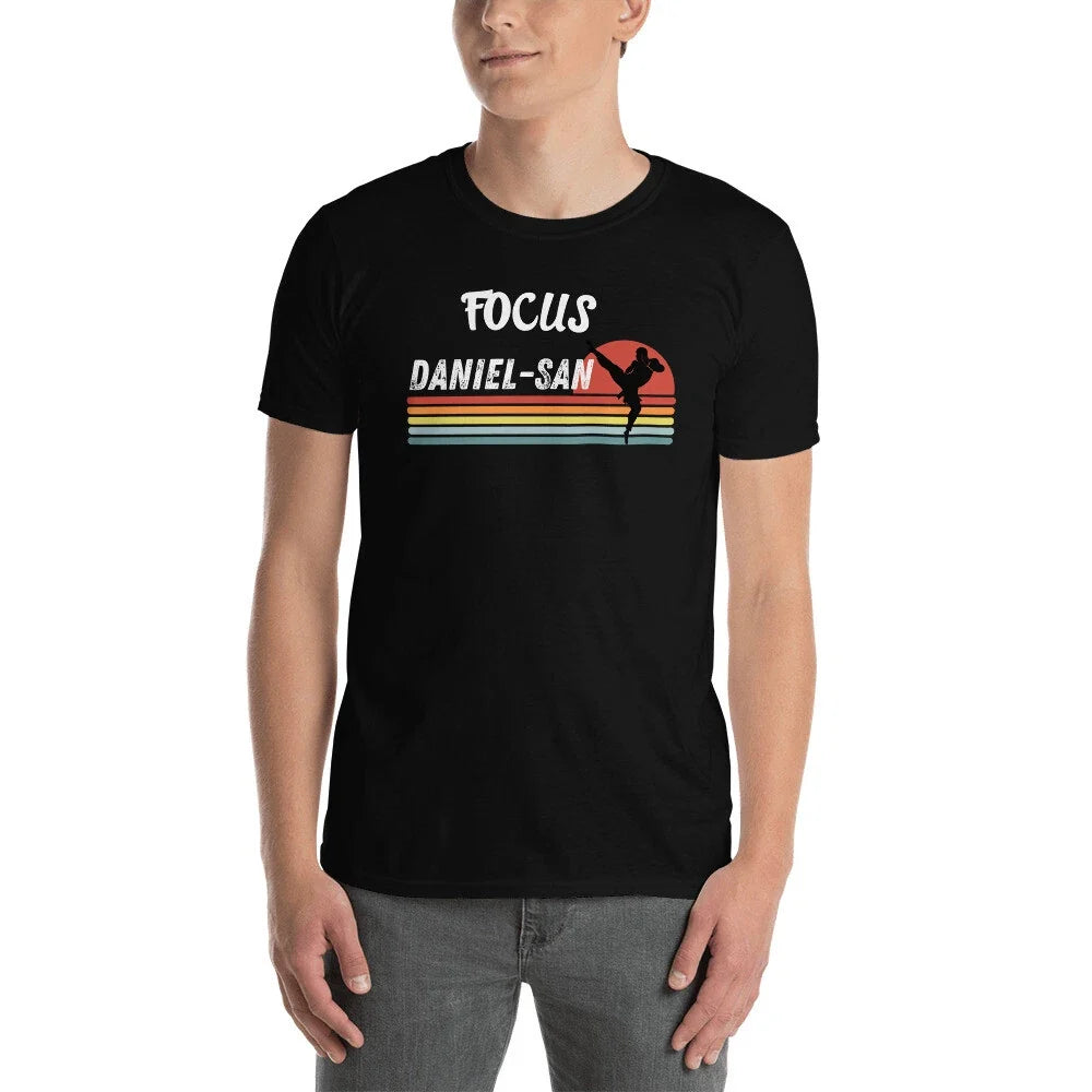 Funny 80's retro design based on the beloved movie Focus Daniel-San Unisex , , , Long Sleeve Tee