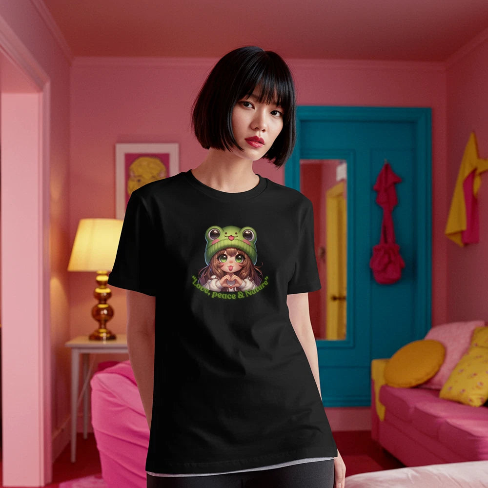 T-Shirt | Cute Kawaii Illustration, Peace & Nature