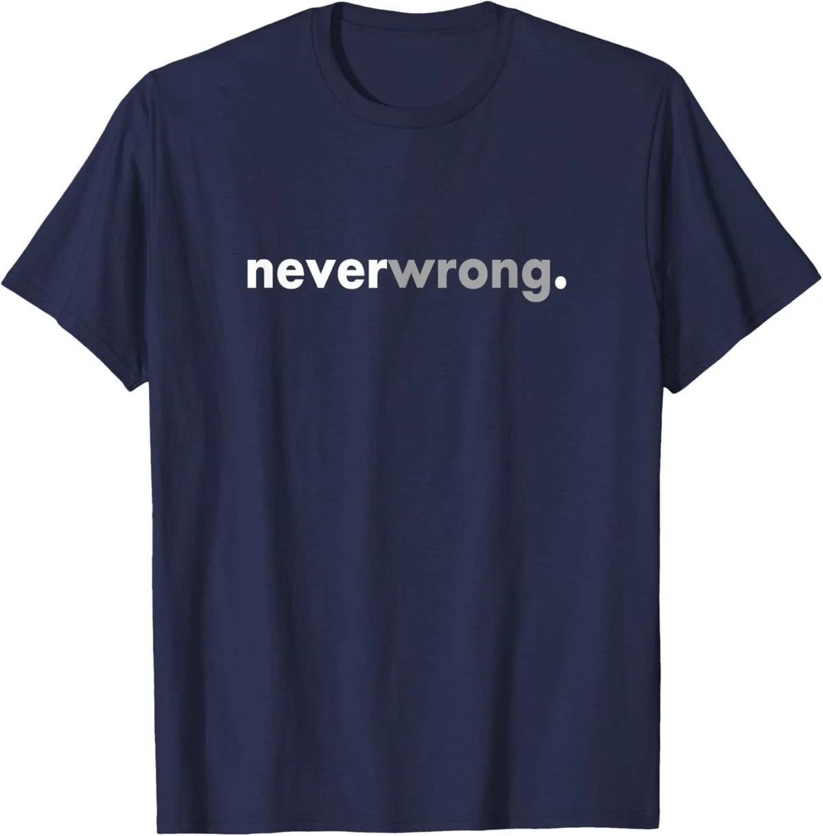 Minimalist Funny Social Meme Viral Sarcastic Never Wrong Unisex , , , Long Sleeve Tee