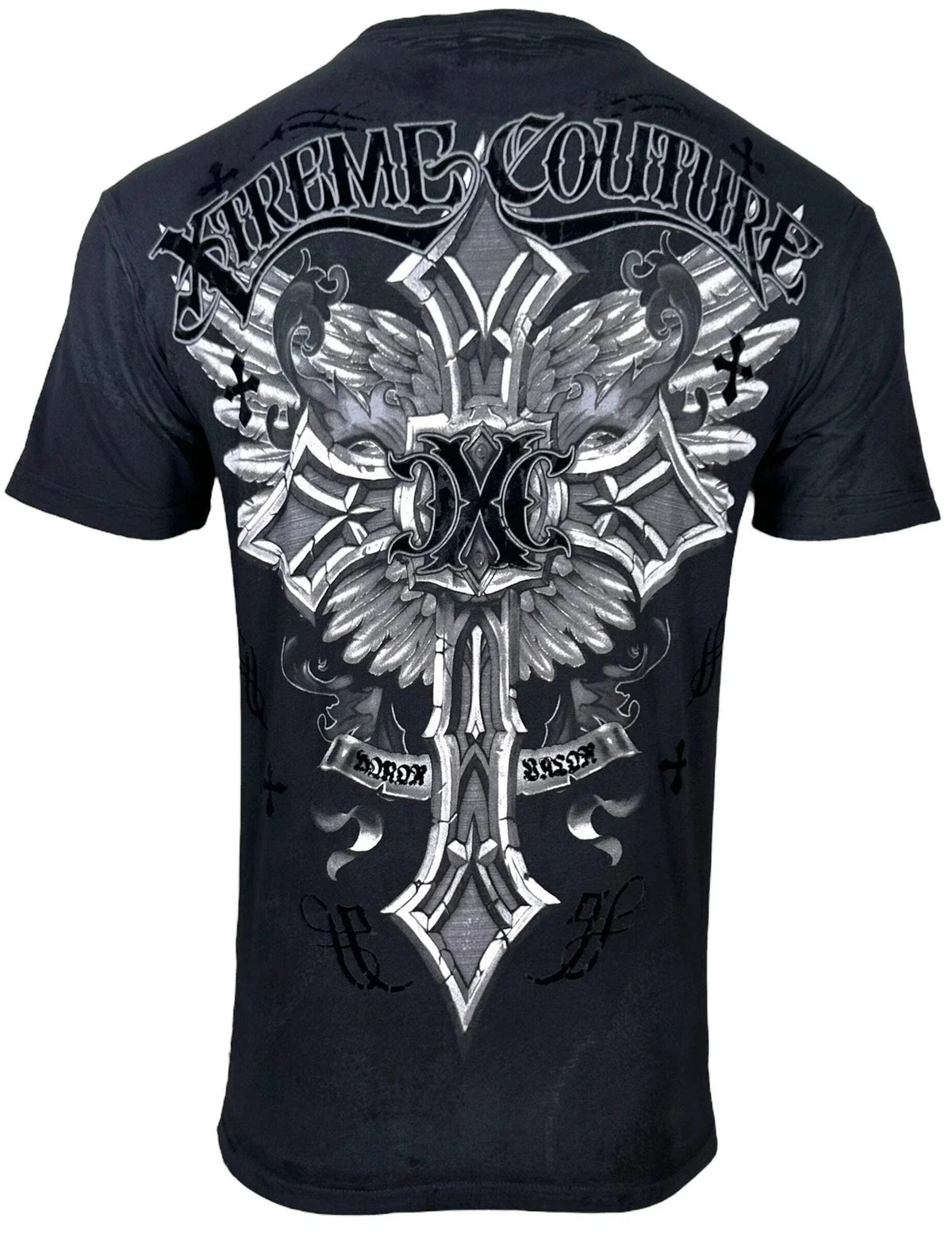 Xtreme Couture by Affliction Men's Brigadier Biker Cross Y2K S-5XL Unisex , , , Long Sleeve Tee