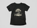 Fisherman Tree Fish Shirt Surreal Nature Graphic Tee Outdoors Fishing Art Design Unisex , , , Long Sleeve Tee