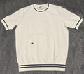 Christian Dior Men’s White “Dior Uniform” Knit –, Logo Detail, Size L Unisex , , , Long Sleeve Tee