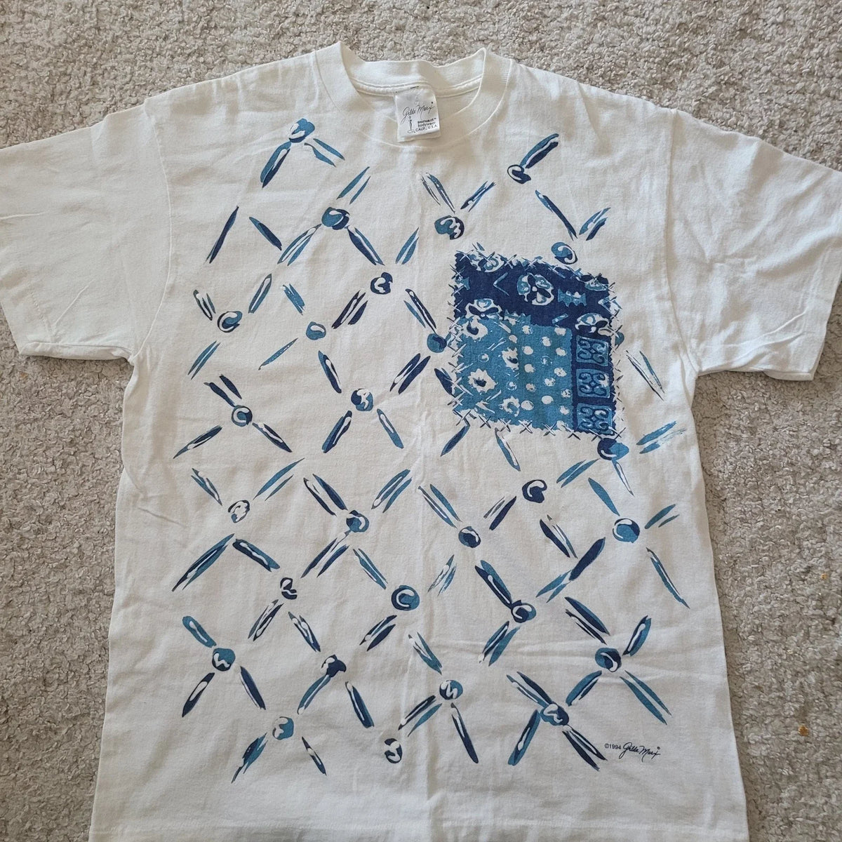 Vintage 1994 Jibbe May Artist Deadstock Made USA Wearable Art Tee Unisex , , , Long Sleeve Tee
