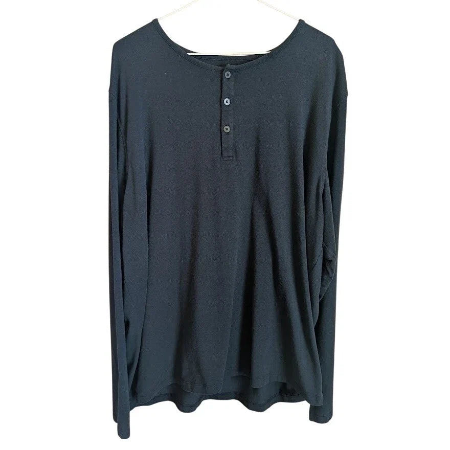 UNTUCKit Henley Shirt Men XL Minimalist Earthcore Casual Staple Comfy Gorpcore Unisex , , , Long Sleeve Tee