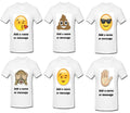 Personalised Adult Emoji T Shirts, Adult Emoji T Shirt, Emoji T Shirts Unisex , , , Long Sleeve Tee