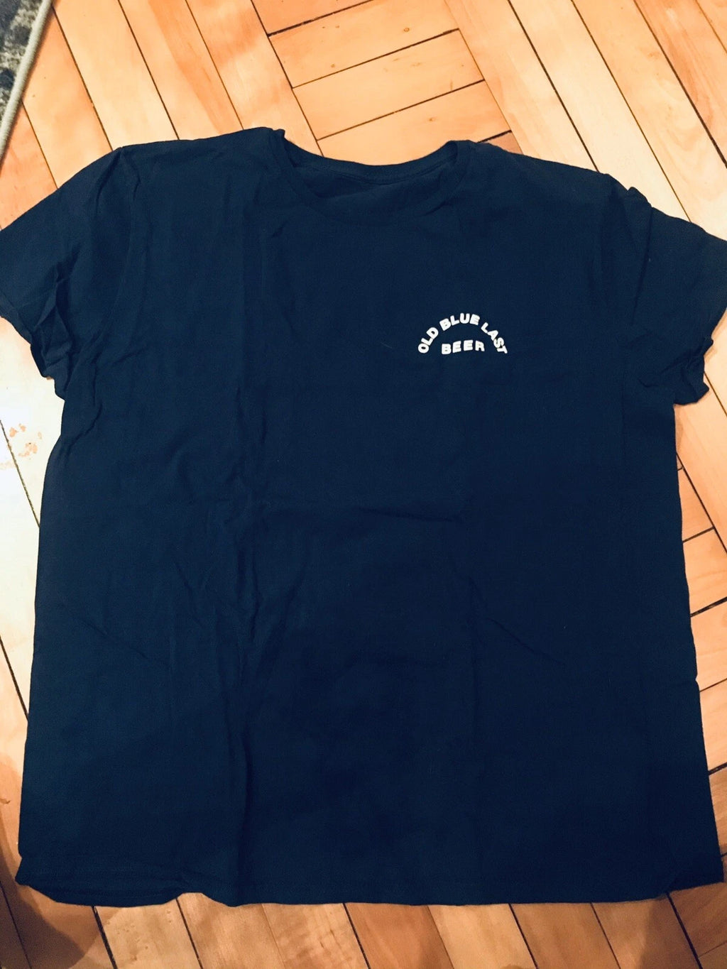 Old Blue Last Beer, XL Mens Tshirt, Navy Blue, Heavyweight, BEER