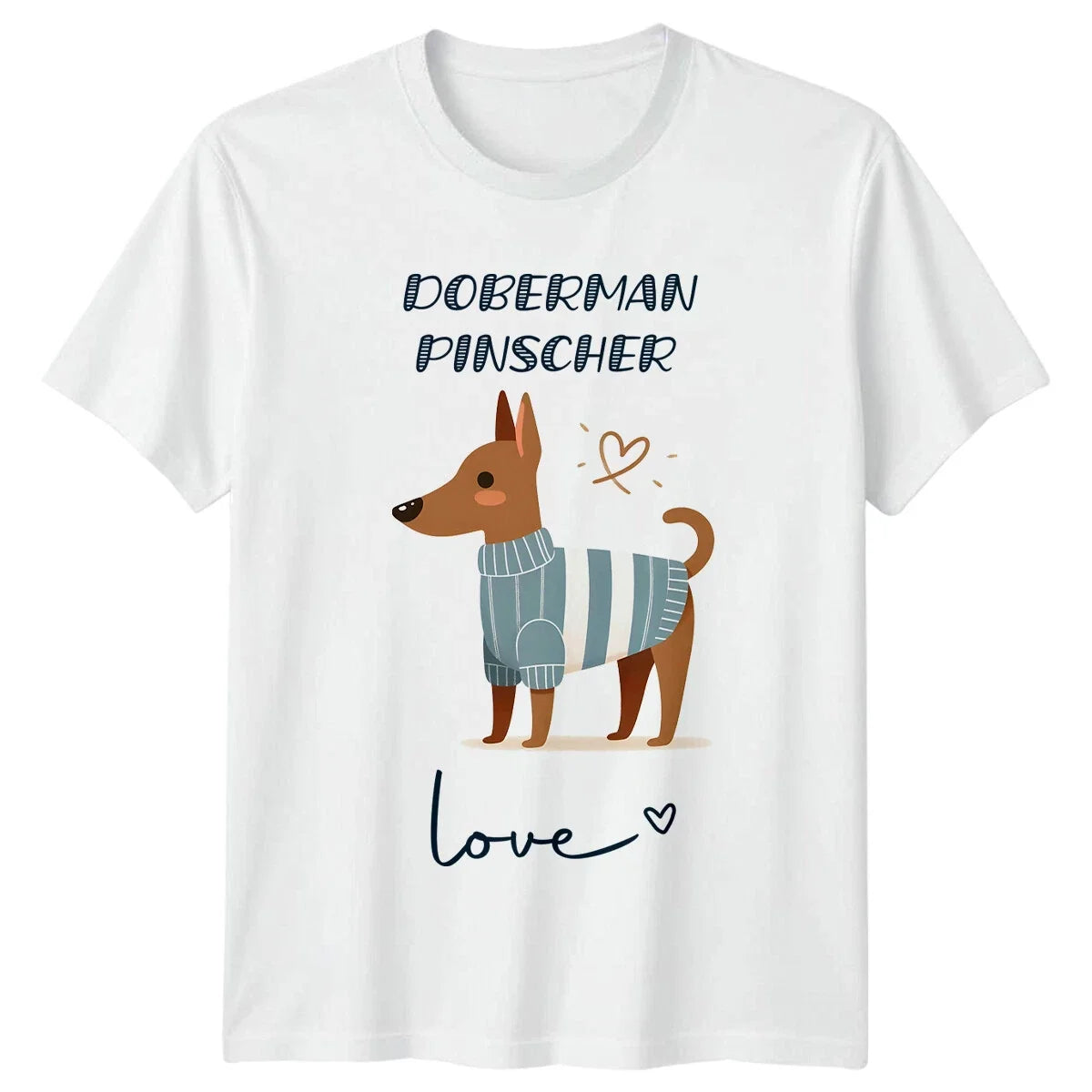 Doberman Pinscher Love Dog Breed Tee Cute Pet Graphic Unisex , , , Long Sleeve Tee