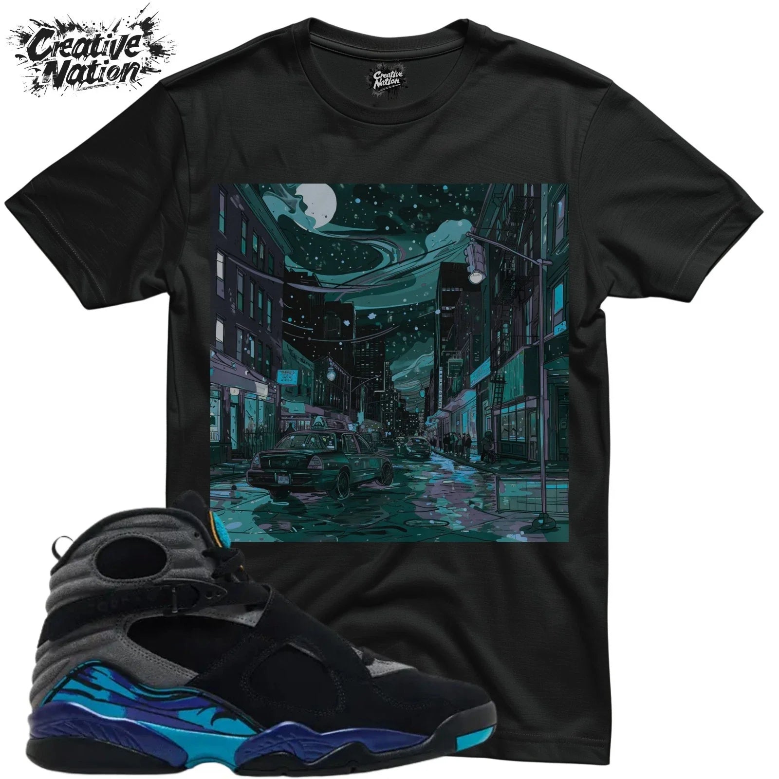 Shirt To Match 8 Aqua Unisex Tee Sneaker Shirt Cool Shirt For Sneaker Tee Unisex , , , Long Sleeve Tee