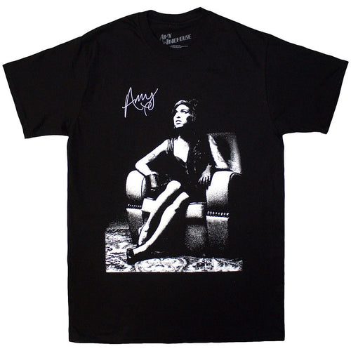 Amy Winehouse - Chair T-Shirt Black