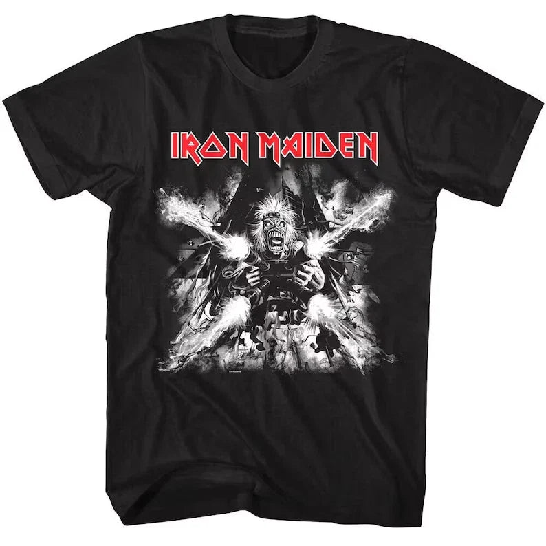 IRON MAIDEN Tailgunner Art Eddie Artillery Heavy Metal Rock Music Band Unisex , , , Long Sleeve Tee