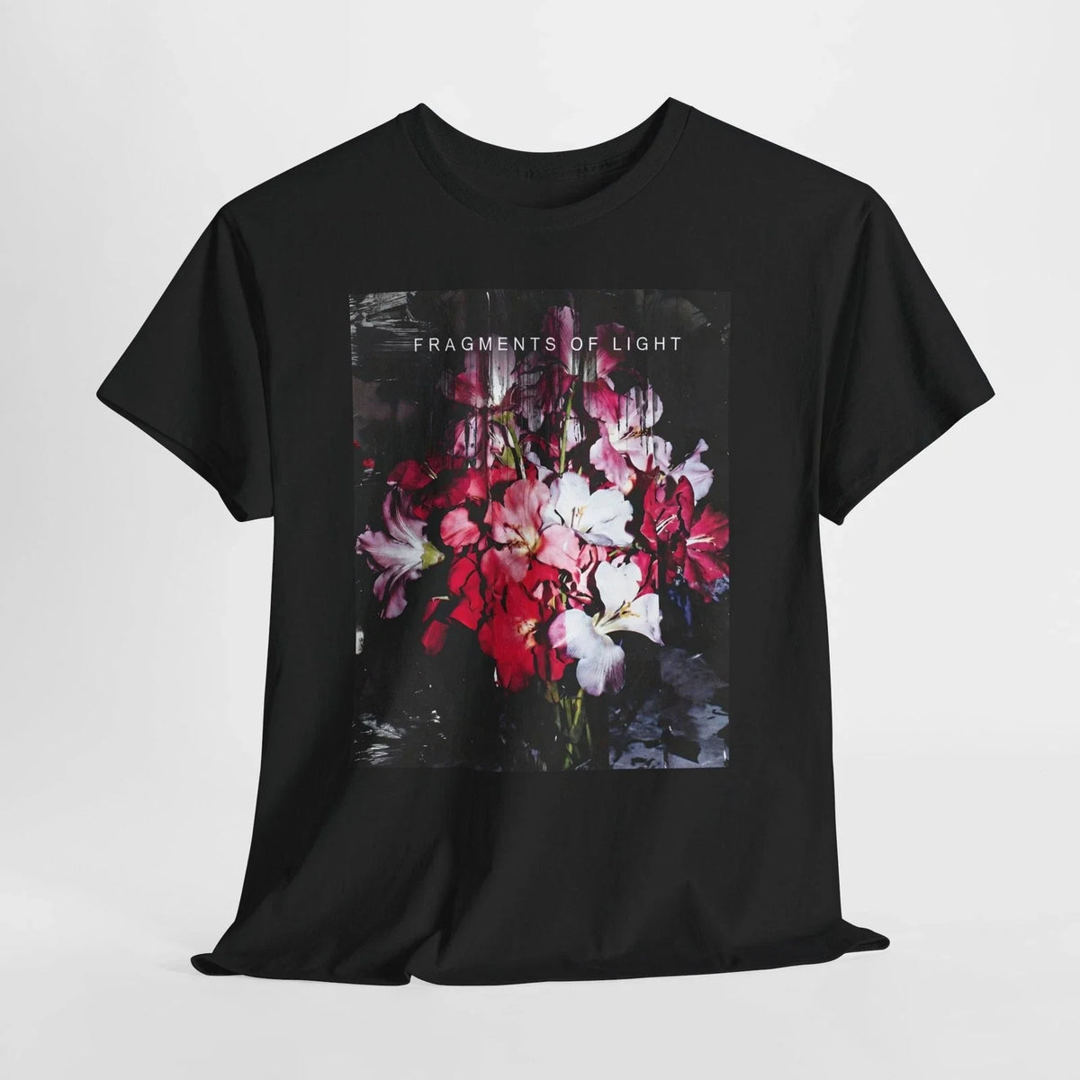 Fragments of Light Floral Dark Aesthetic Unisex , , , Long Sleeve Tee