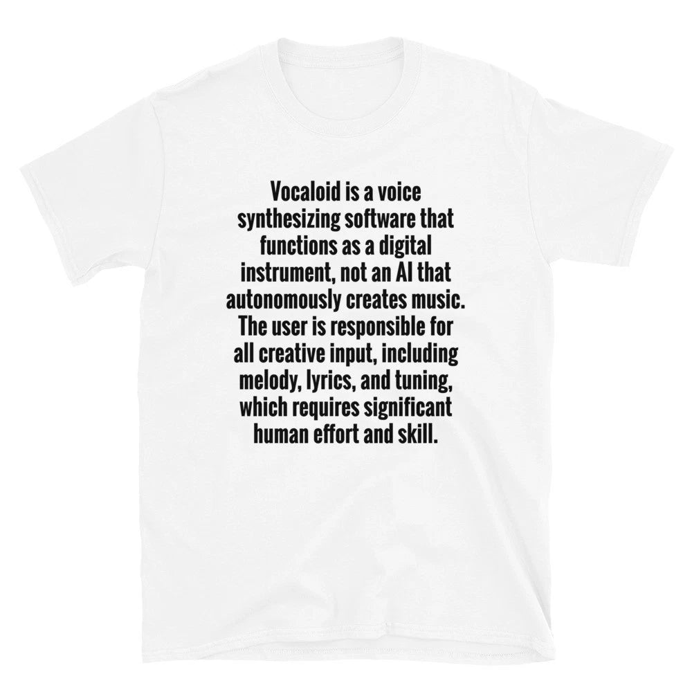 Funny Create Melodic Humor Music Voice Synthesizer Quote Unisex T-Shirt