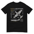 p-51 mustang wwii fighter plane us military aviation design Unisex , , , Long Sleeve Tee
