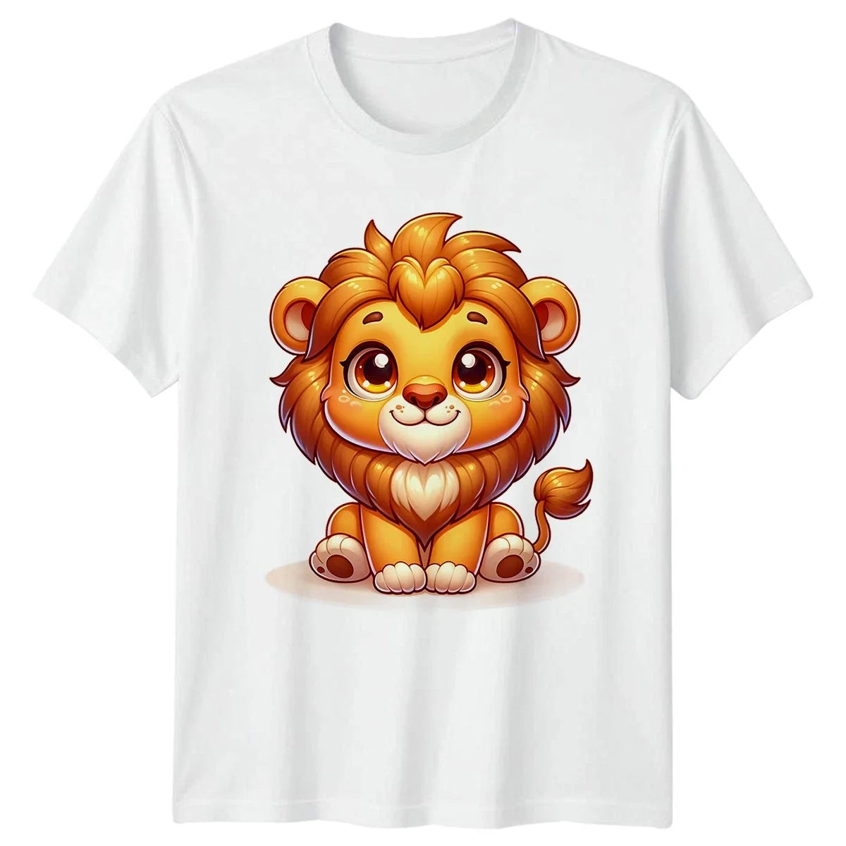 Cute Lion Cub Lions Animals Mens Womens Tee Graphic Unisex Top Unisex , , , Long Sleeve Tee