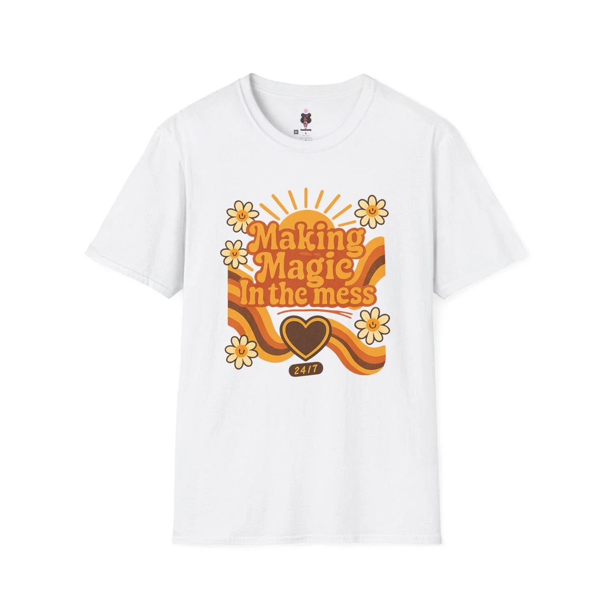Retro-Inspired Unisex : Making Magic in the Mess, Fun Gift, Summer [...] Unisex , , , Long Sleeve Tee