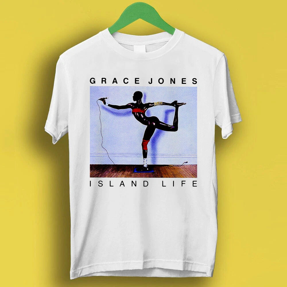 Grace Jones Island Life Model Singer Actress Music Gift Top Tee T Shirt P1289