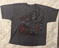 Y2K VTG Skeleton Guitar Roses Shirt Mens Blk XL Faded Goth Grunge Punk Emo Unisex , , , Long Sleeve Tee