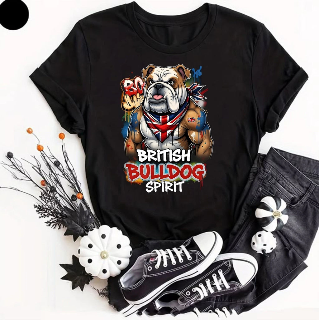 British Bulldog T-Shirt Union Jack British National Pride Mens Womens Shirt Top