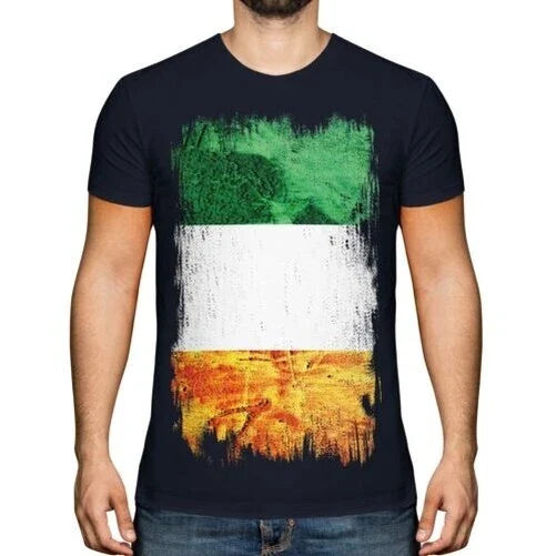 IRELAND GRUNGE FLAG MENS TEE TOP ÉIRE FOOTBALL IRISH GIFT SHIRT Unisex , , , Long Sleeve Tee