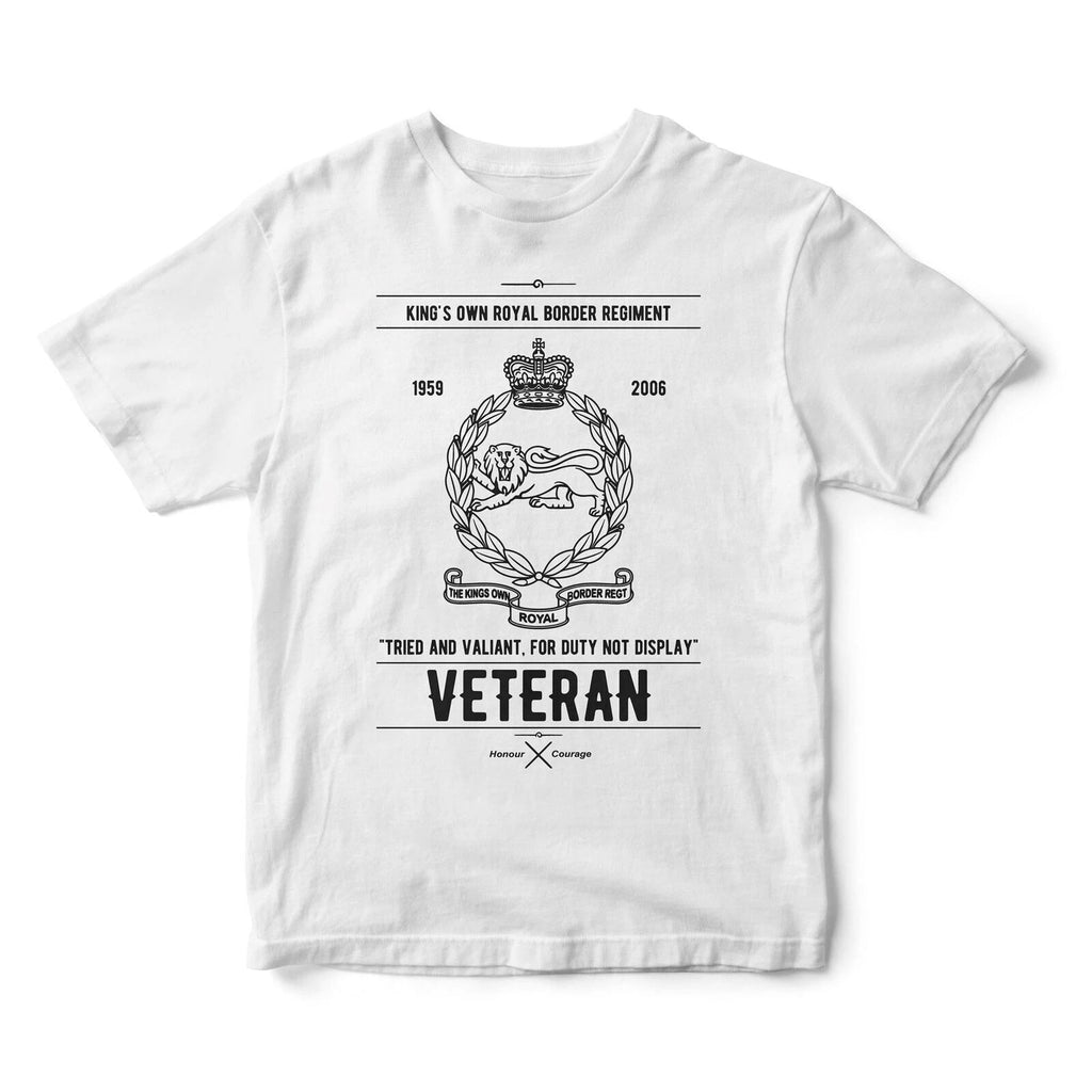 P.I.G HM British Armed Forces King's Own Border Regiment Veteran *039* T-shirt