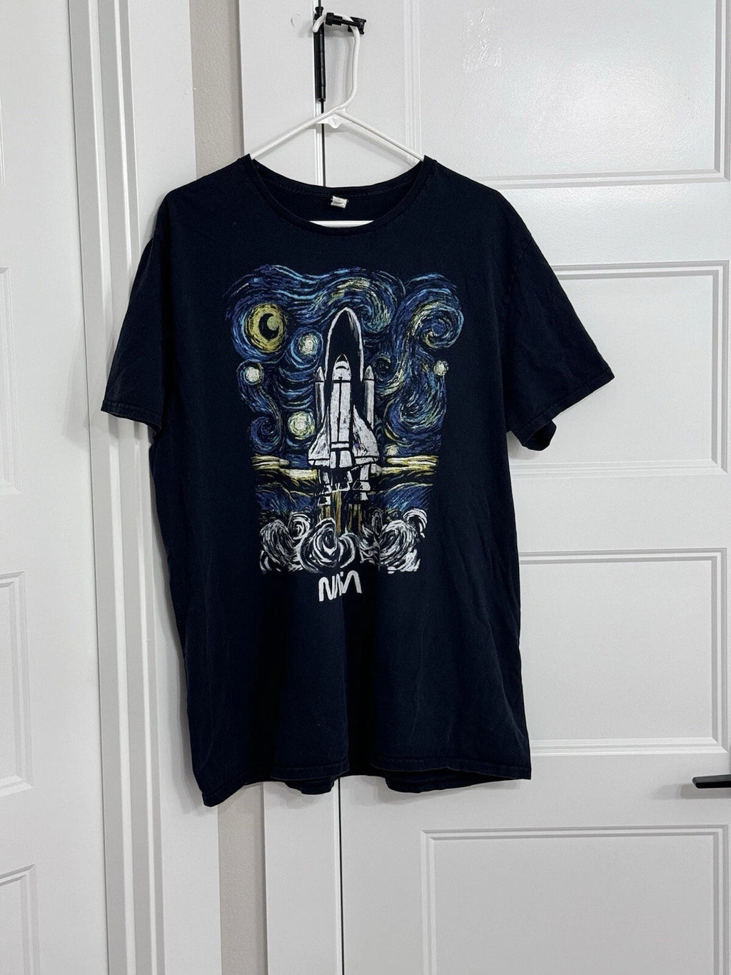 NASA POP ART Spaceship Rocket T-Shirt Size 2XL