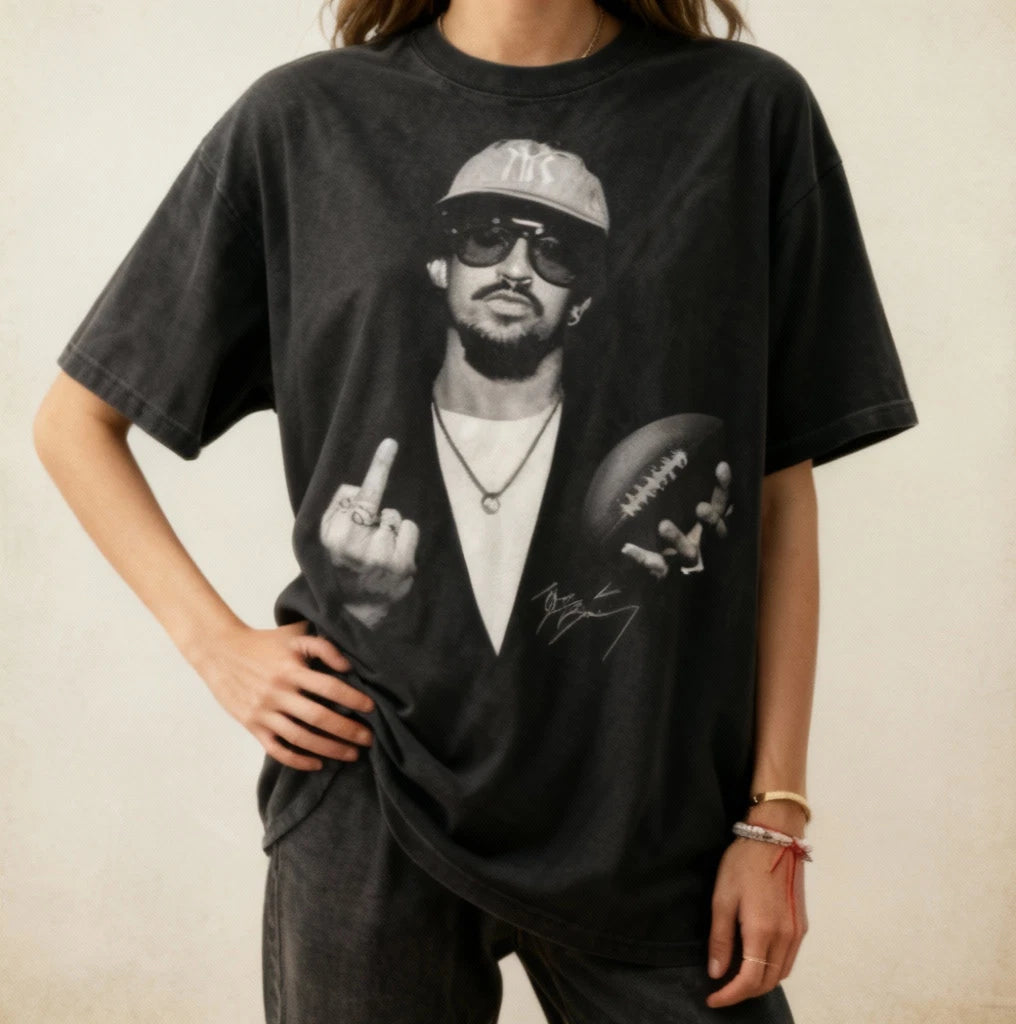 Bunny Football Bad Benito Shirt, BadBunny Bowl 2026 Halftime Show T-Shirt NWT