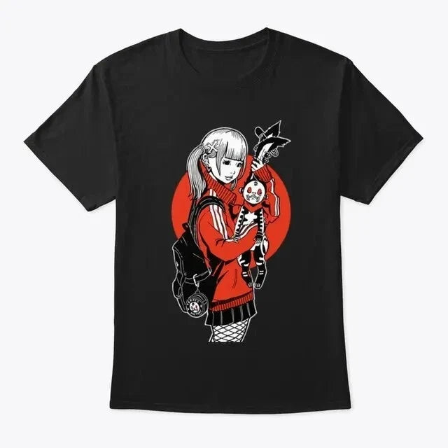 Kawaii Emo Girl Japan Style Goth Cute Aesthetic, Japanese Fashion Art Punk Tokyo Unisex , , , Long Sleeve Tee