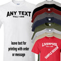 Football t shirt personalised your team town club Till I Die design Unisex , , , Long Sleeve Tee