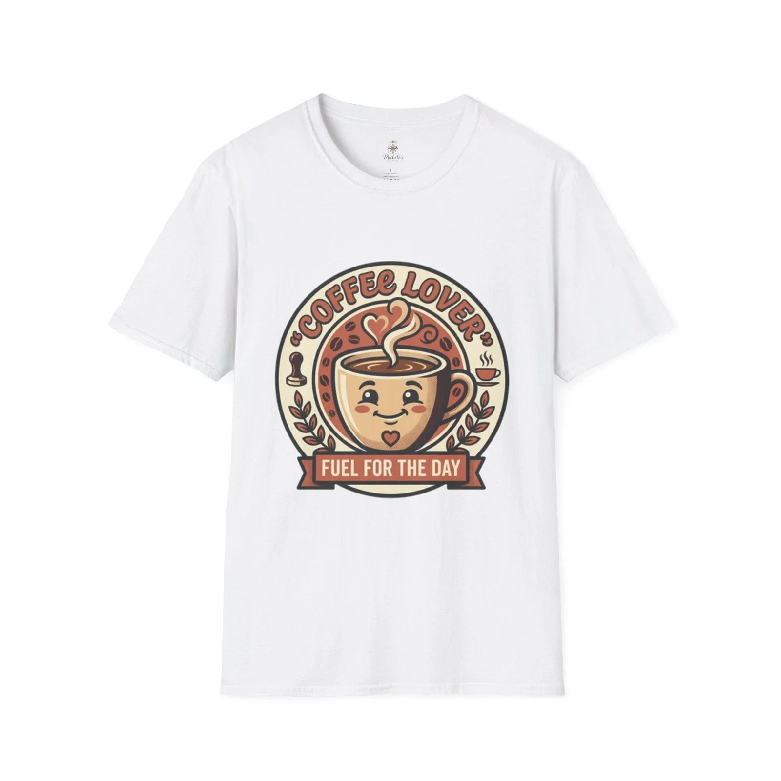 Coffee Lover Fuel for the Day | Cute Coffee Cup Design Unisex , , , Long Sleeve Tee