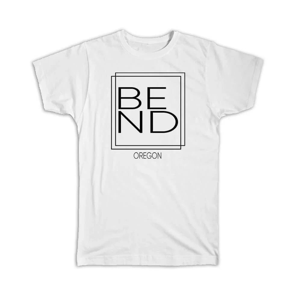 Gift : BEND Oregon Square Modern Minimalist Font Unisex , , , Long Sleeve Tee