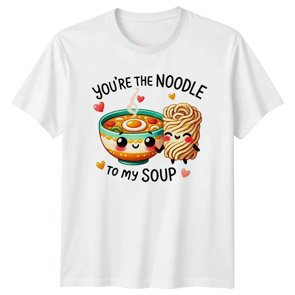 Ramen Bowl Kawaii Food Mens T-Shirt Womens Tee Graphic Unisex Top