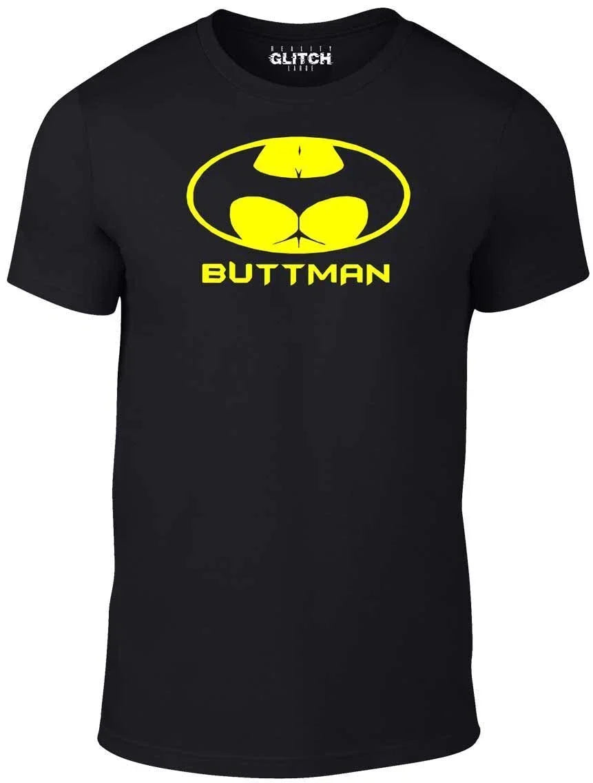 Buttman - T Shirt Funny Banter Movies Girls thong Bum Butt Cool Fashion Unisex , , , Long Sleeve Tee