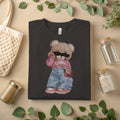 Cool Teddy Bear Girl – Cute Streetwear Bear Graphic Tee A108 Unisex , , , Long Sleeve Tee