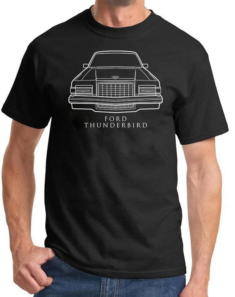 1980 1981 1982 Ford Thunderbird Classic Front End Design Tshirt NEW Colors Unisex , , , Long Sleeve Tee