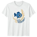 Cute Blue Fish Ocean Animal 2026 Gift For Him And Her Unisex , , , Long Sleeve Tee