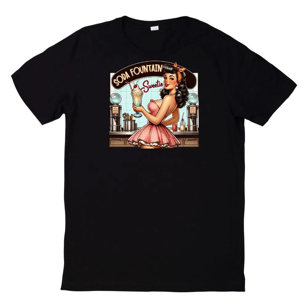 Retro Pin Up Girl T Shirt