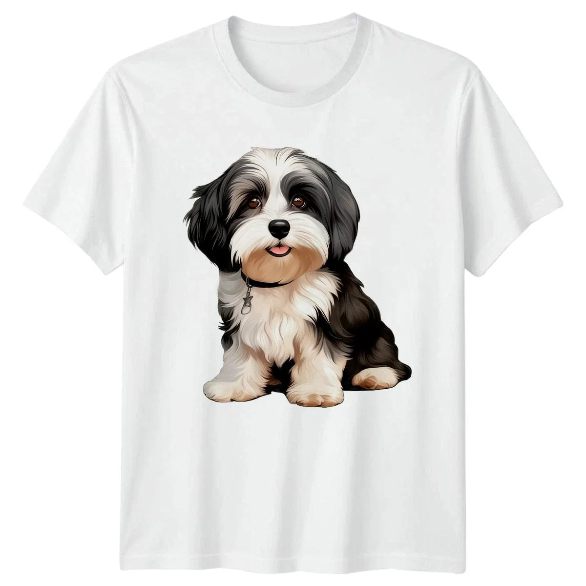 Cute Watercolor Havanese Dog Breed Art Birthday Gift For Him And Her Unisex , , , Long Sleeve Tee