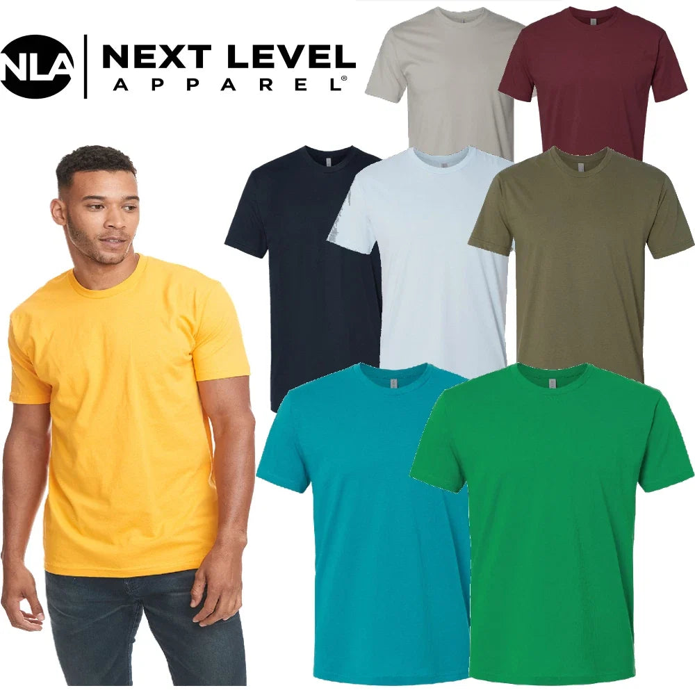 Next Level Apparel Unisex Cotton Plain Crew Neck Short Sleeves Tee 3600 Unisex , , , Long Sleeve Tee