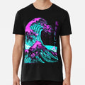 Aesthetic: The Great Wave off Kanagawa - Hok S to 5XL Made in the AU/USA Unisex , , , Long Sleeve Tee