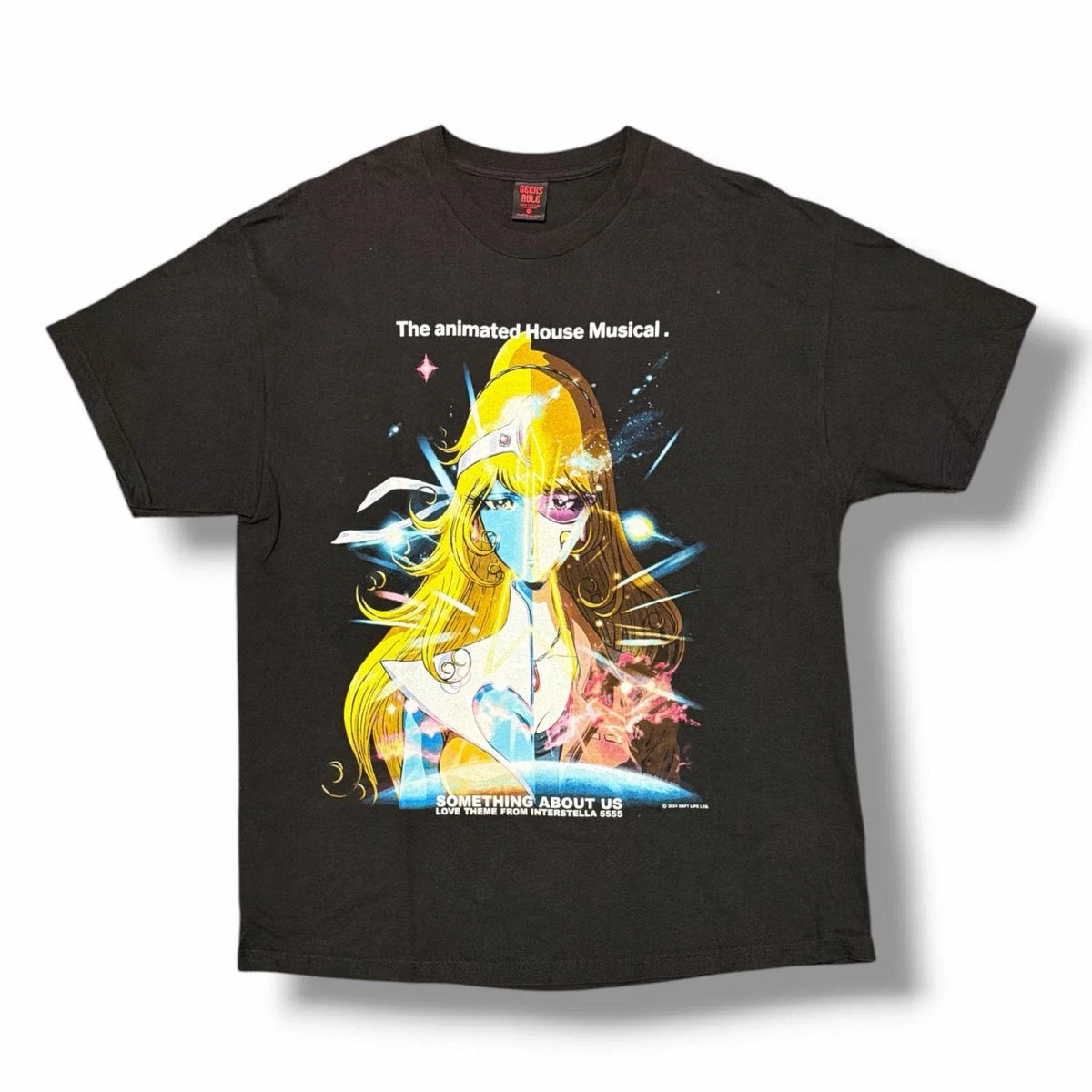 Geeksrule Daft Punk Interstella 5555 Silk Screen Printed Xl 9591m Tee (1)