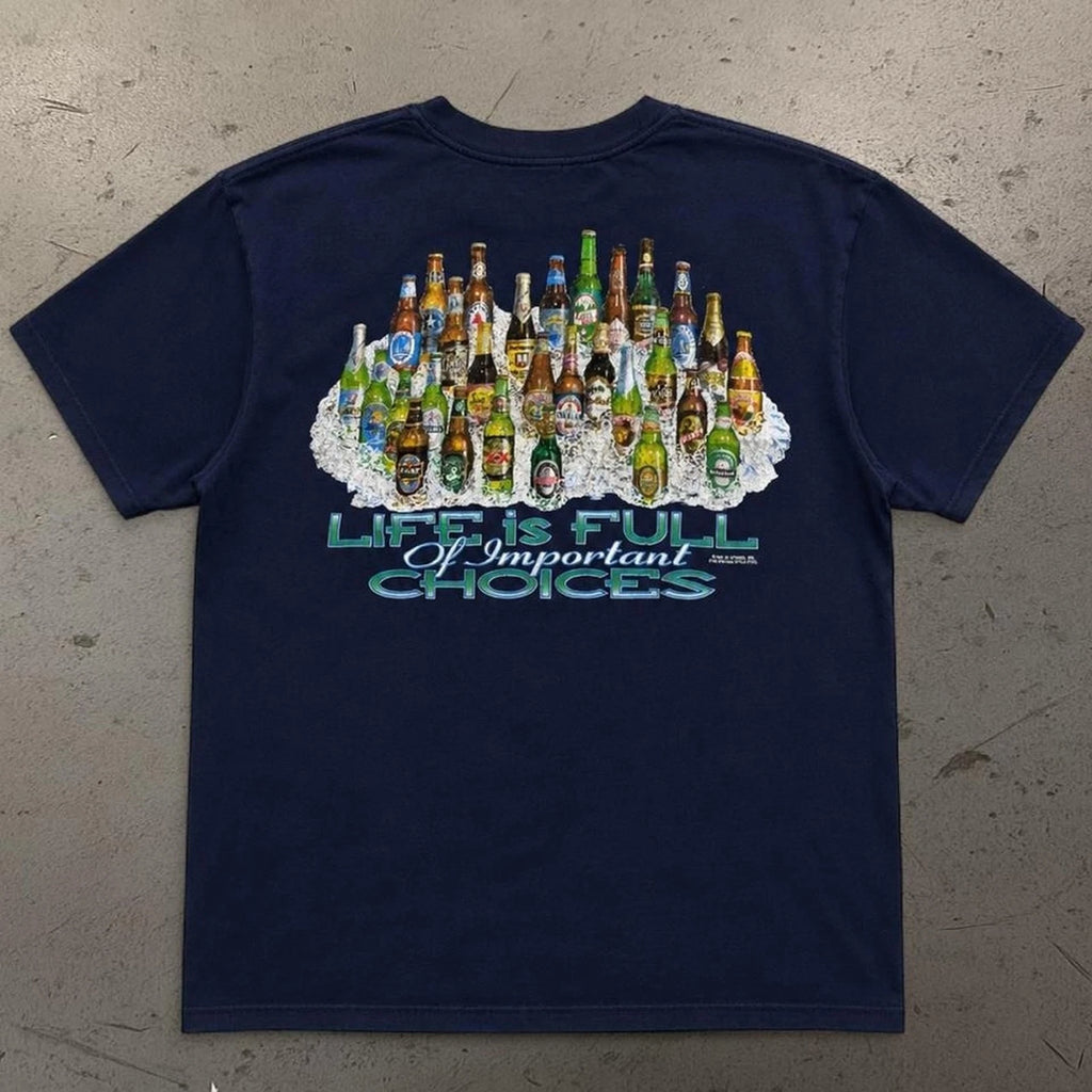 Vintage Mens Beer Tee SZ L