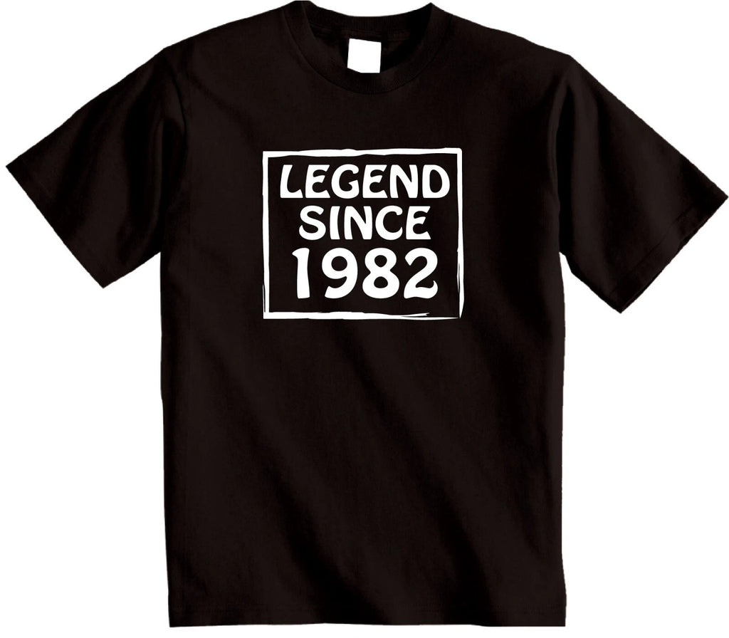 44th Legend 1982 T-Shirt, mens womens birthday gifts presents, gift ideas